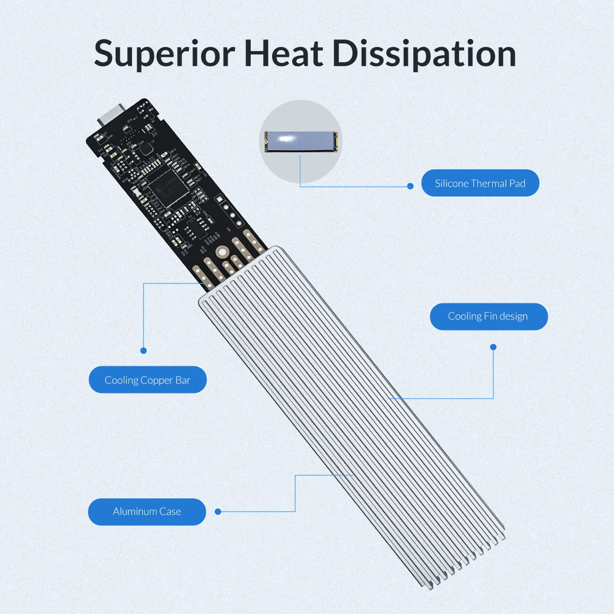 Caixa de Disco Caixa com tipo c para c Orico Nvme Ssd Usb c 10gbps Rígido M.2 Sata Cabo Tipo-c M2pj-c3 - M2pjm-c3 m2 25 de disco usb c 10gbps caixa de