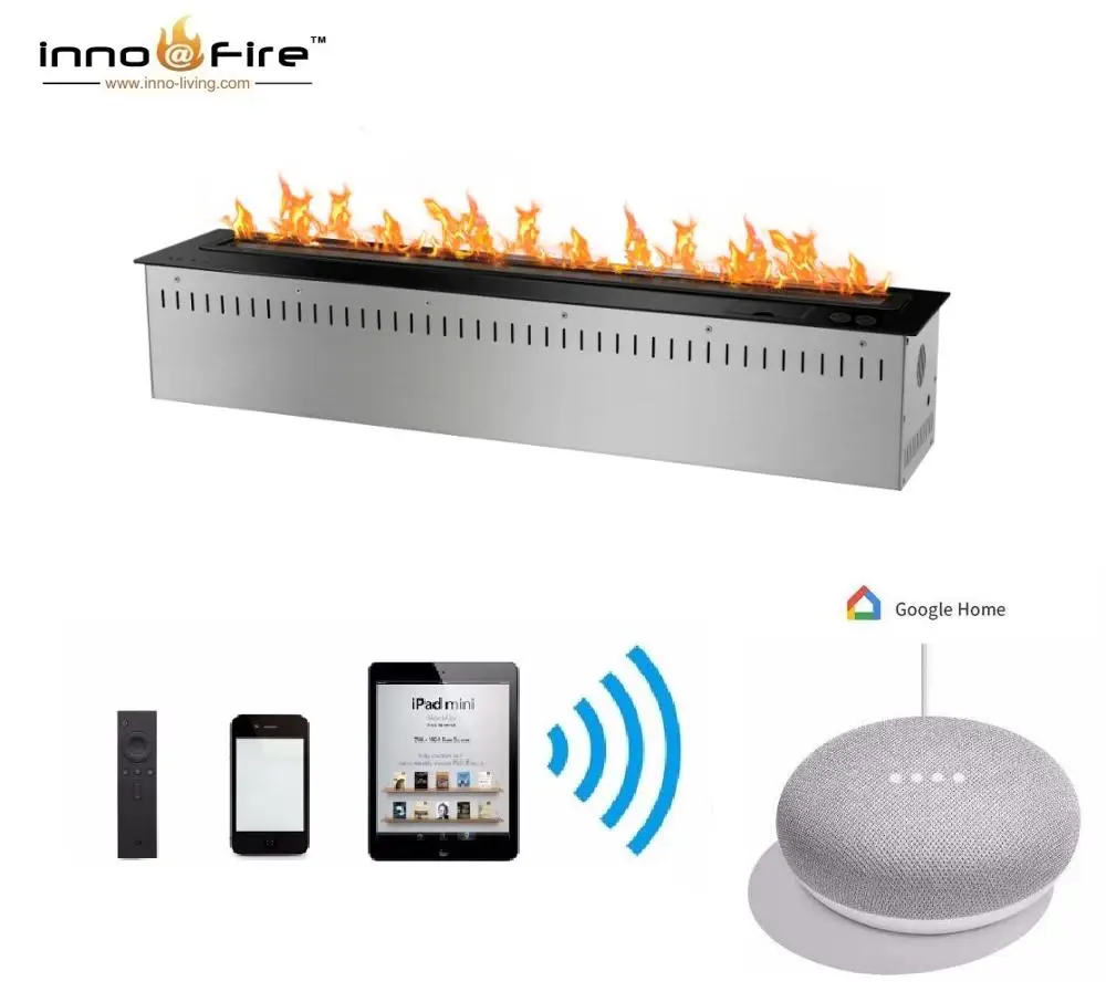 

hot sale 48 inches luxury intelligent fireplaec remote bioethanol burner
