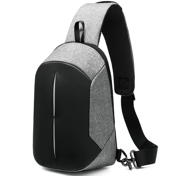 

New Fashion Chest Bag Waterproof Multi-Function Usb Charging Short-Distance Travel Shoulder Diagonal Package