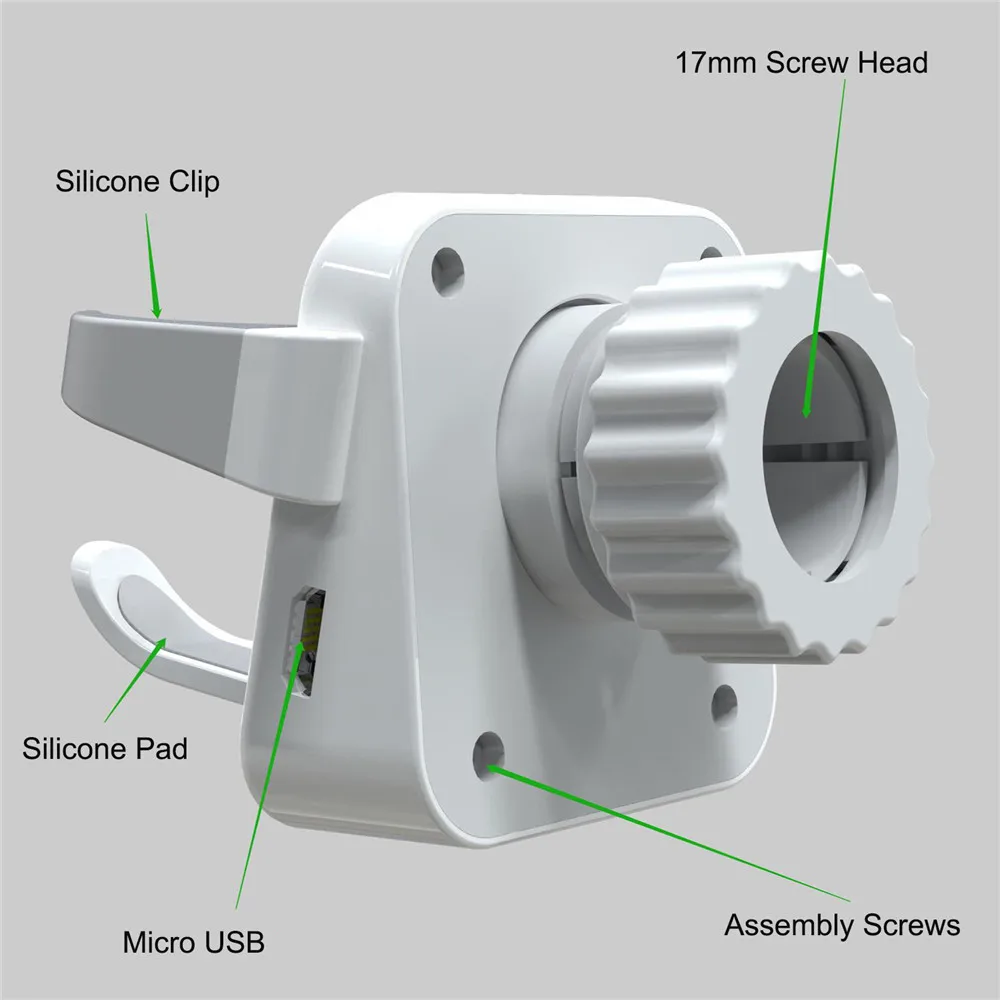 Bluetooth Earphone Car Wireless Charger with Micro USB Output for Airpods Bluetooth Wireless Earphone Charging Bracket Mount