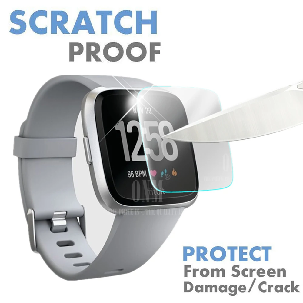 Закаленное стекло премиум класса 9H для умных часов Fitbit Versa & Lite Защитная пленка