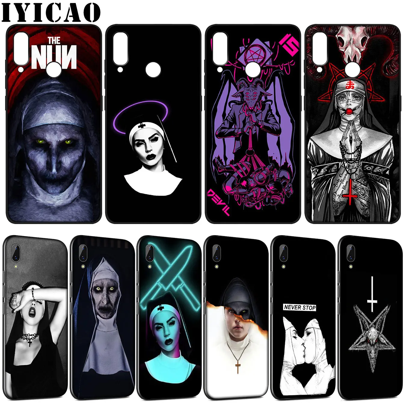 Силиконовый чехол IYICAO Sister Nun для Huawei Y9 Y7 Y6 Prime 2019 Honor 20 10 9 9X 8C 8X 8 Lite 7C 7X 7A Pro | Мобильные