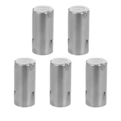 Couvercle de Tube à essai en acier inoxydable, bouchons de Tube à essai, bouchons de Tube d'expérimentation de laboratoire, 5 pièces 