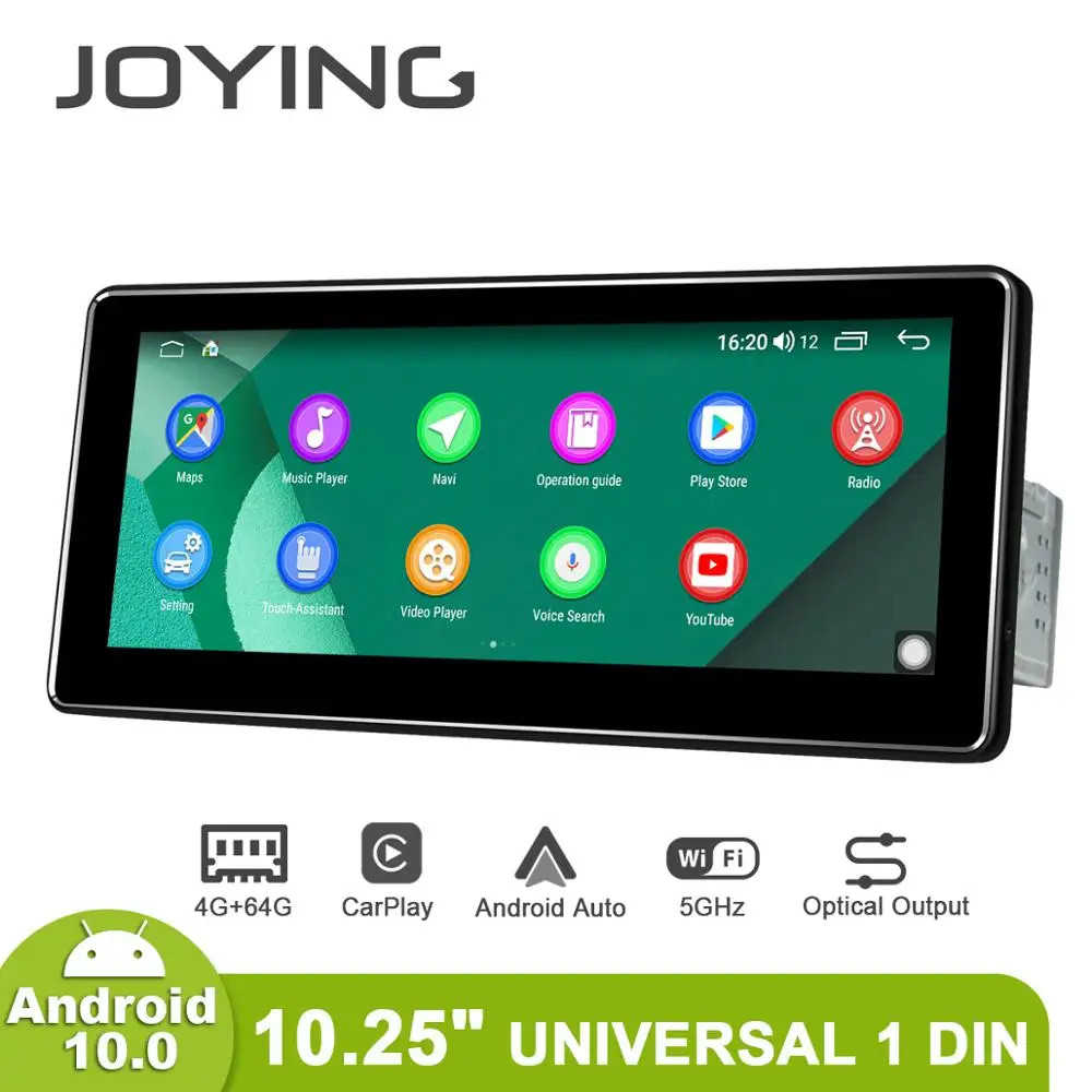 PANTALLA 1 DIN UNIVERSAL 10″ ANDROID ( Android auto y Carplay )