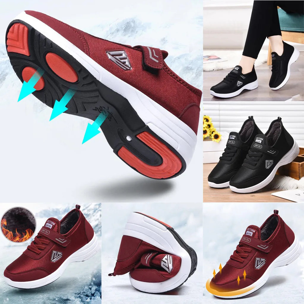 2020 Women's Ladies Warm Comfortable Cotton Shoes Casual Walking New Blade Running man Korean Cool Spring | Обувь