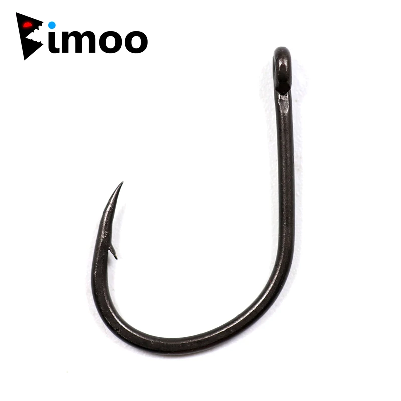 

Bimoo 20pcs Teflon Coating Wide Cap Carp Hooks Beaked Point Carp Fishing Hook High Carbon Steel Strong Fish Hooks Matt Black