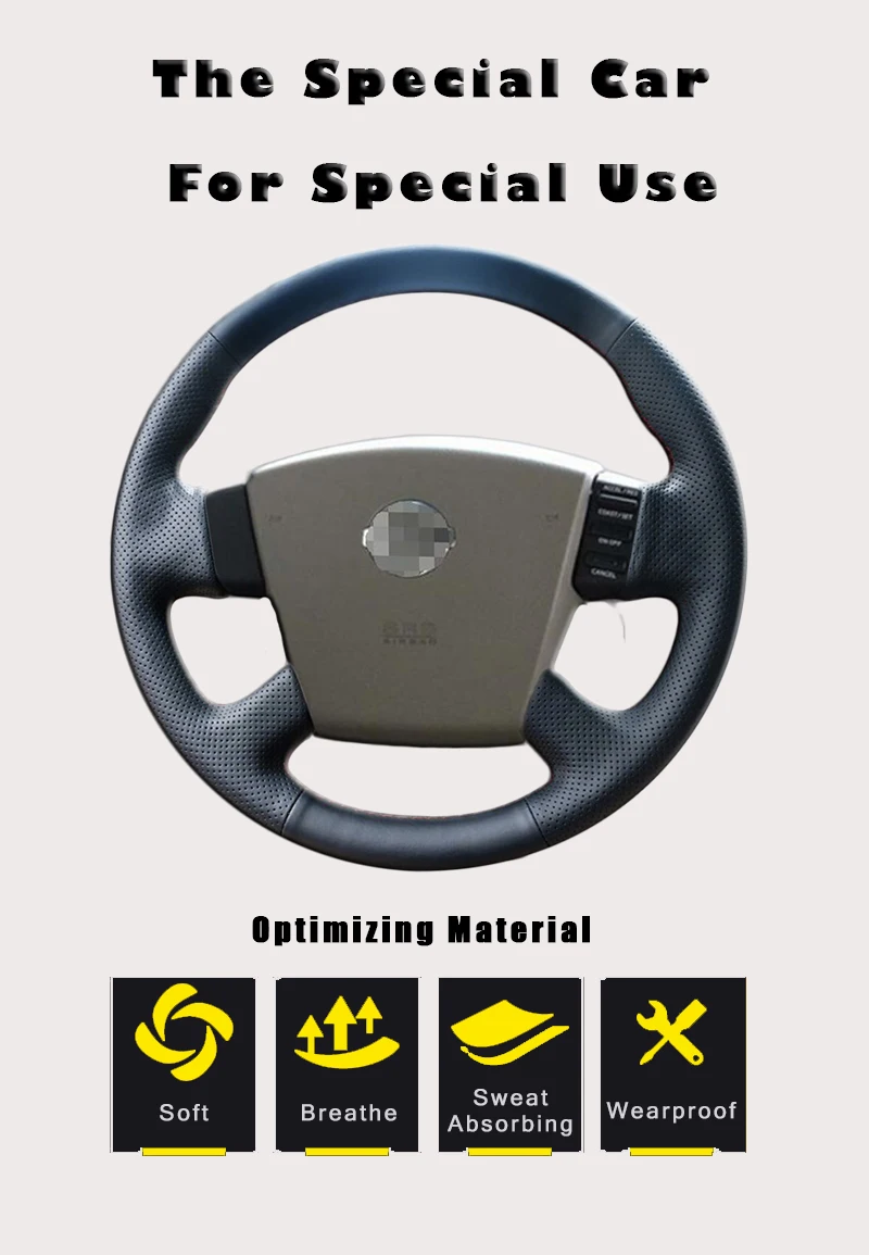 Авто оплетка на рулевом колесе Крышка для Nissan Teana 2003-2008 старая модель Teana Renault samsung SM5 DIY Автомобиль плетение автомобиль-Стайлинг