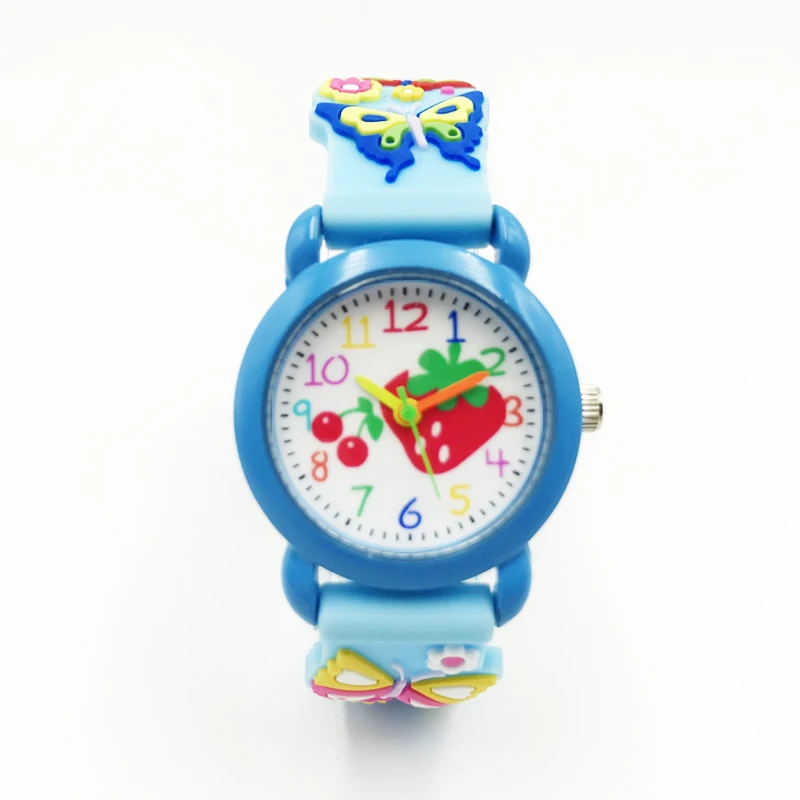 hot fashion 3D jelly band watches for girls cartoon pattern quartz boys watch free dropshipping waterproof wristwatches  (53)