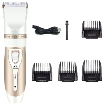 

Pet Dog Hair Trimmer USB Rechargeable Dog Grooming Clippers Low Noise Dog Clipper Cat Cutter Machine Shaver Electric Scissor