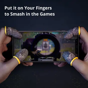 

Anti-Sweat Finger Cots Suitable For Bee Cots Carbon Fiber Gaming Professional Touch Screen Thumb Sleeve