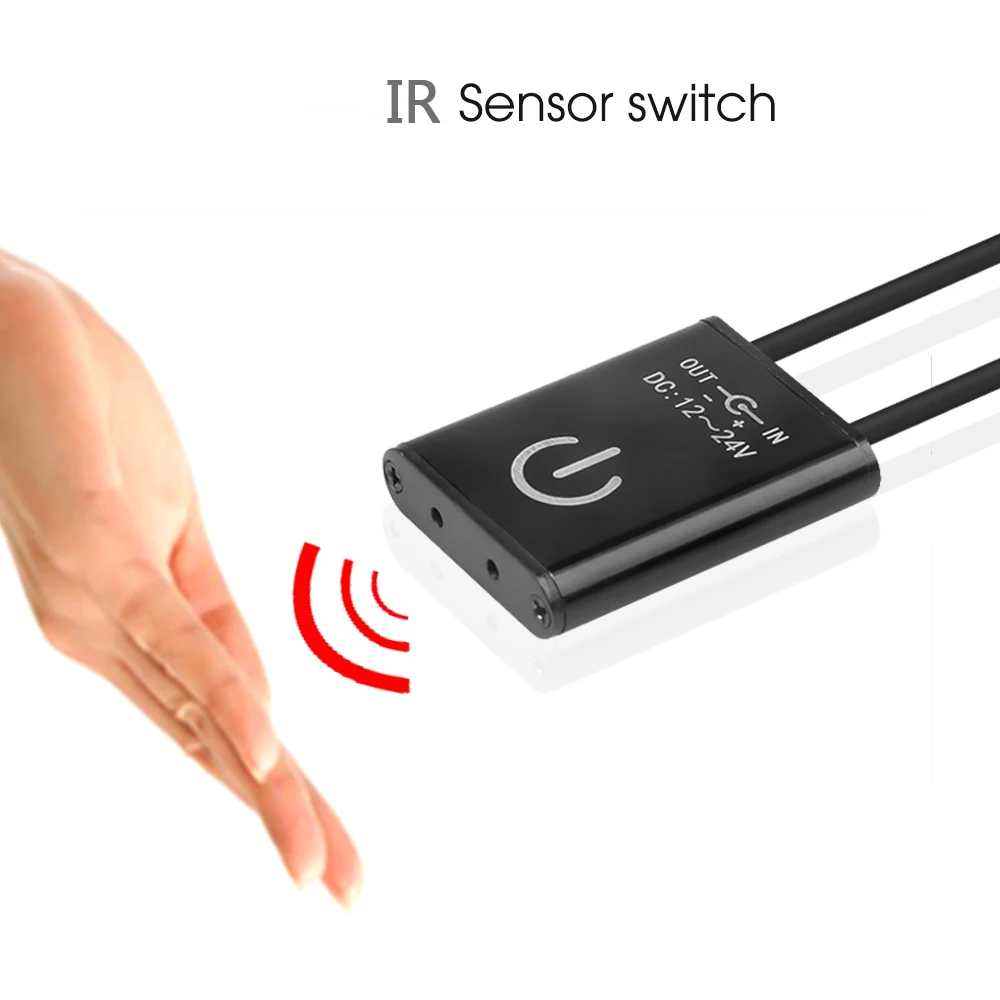 ИК motion выключатель AC/DC 12 24V автоматический переключатель освещения шкаф