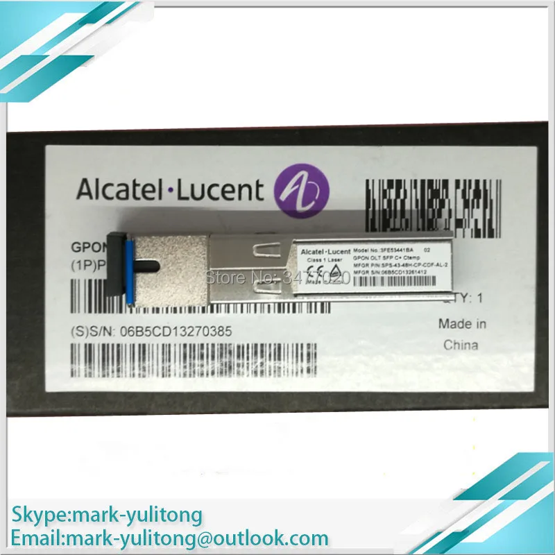 Новые оригинальные Alcatel Lucent GPON Class C + SFP модули используются для PON платы OLT |
