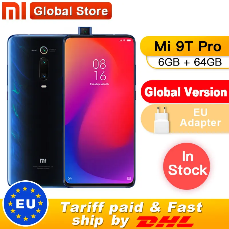 Глобальная версия Xiaomi mi 9T Pro 6GB 64GB (Red k20 PRO) Смартфон Snapdragon 855 4000mAh 48MP с тройной