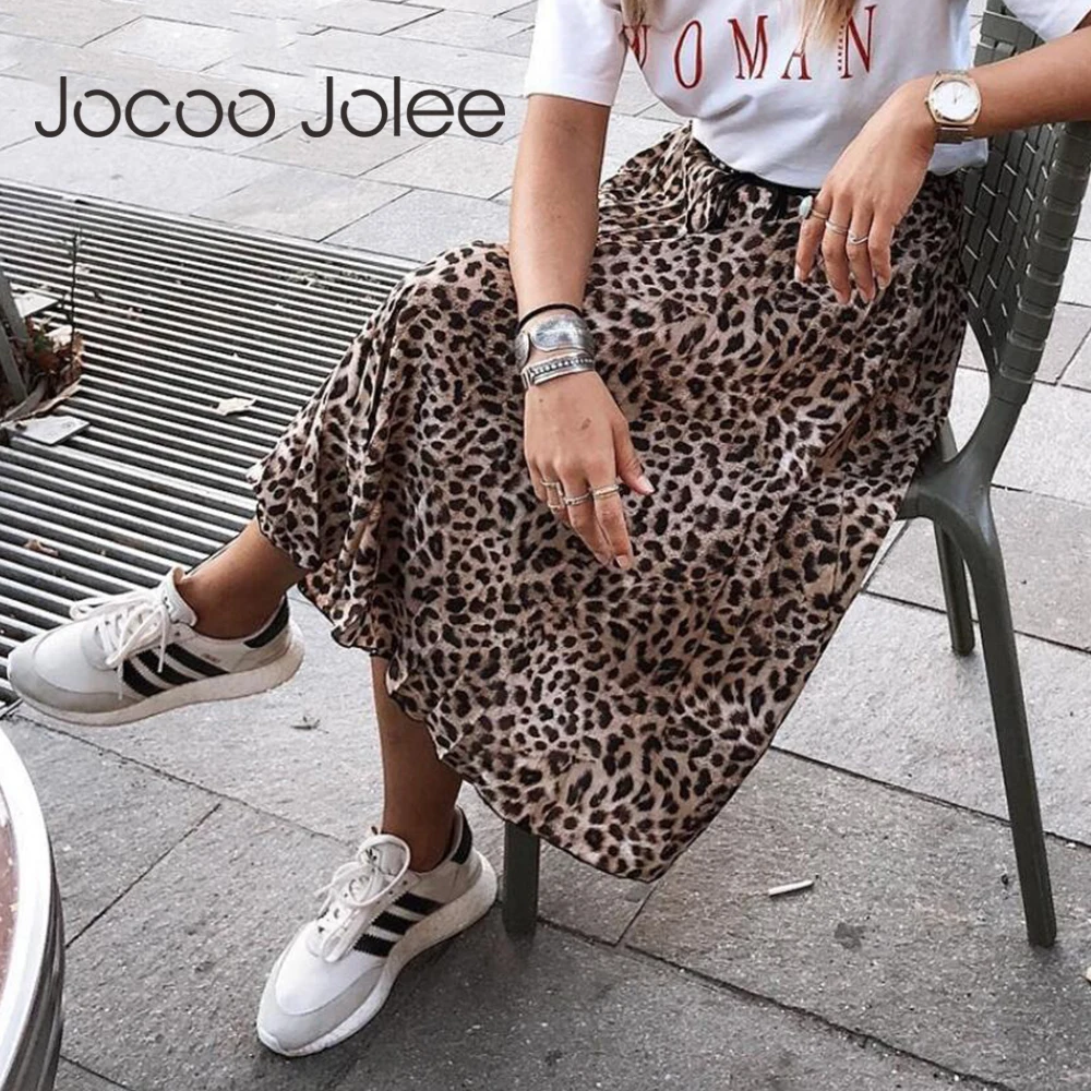 Юбка женская плиссированная с леопардовым принтом винтажная уличная одежда в