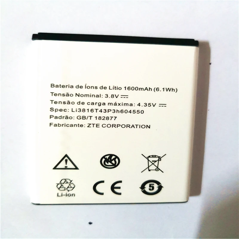 3 8 V 1600 мА/ч Li3816T43P3h604550 сотовом телефоне Батарея для ZTE лезвие A410 с подставка