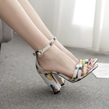 

Women High Heels Sandals Ladies Sandals Block Heel Shoes