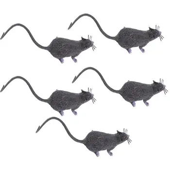 

5pcs Realistic Scary Mice Toys Tricky Toy for Halloween Party