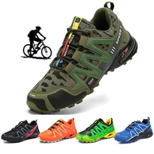 Cycling-Shoes Reflective-Cycle-Sneaker Mountain-Bike Triathlon Men's