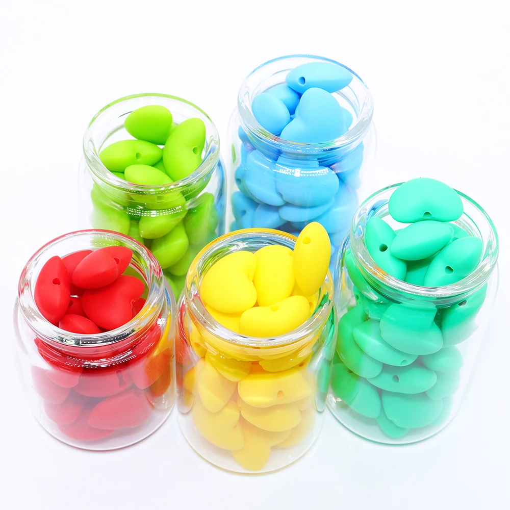 

10pcs Baby Silicone Beads Food Grade Infant Teether Necknace DIY Pacifier Chain Mommy Handmaking Pendant Teething Beads For Baby