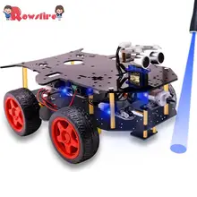 Креативный робот автомобиль 4WD Программирование стволовых образование робот набор игрушки с учебником и открытым исходным кодом для Arduino без батареи