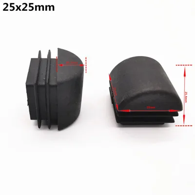 16pcs Plastic Tube Insert Plug pipe end cap Non-slip table chair leg Foot Cover pad Floor Protectors furniture decorative Parts 25x25mm