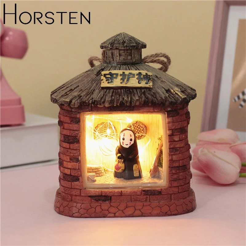 Creative Cartoon Faceless Male Night Light Star Lamp Bedside Night Lamp Lucky Lamp Resin Home Decoration For Baby Kids Gift