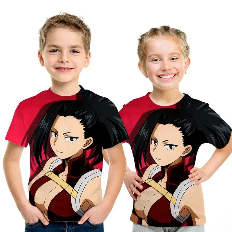 Крутой милый аниме patrn 3D impresin ropa para nios hombres/nias nios camiseta 3D calle moda nios camiseta