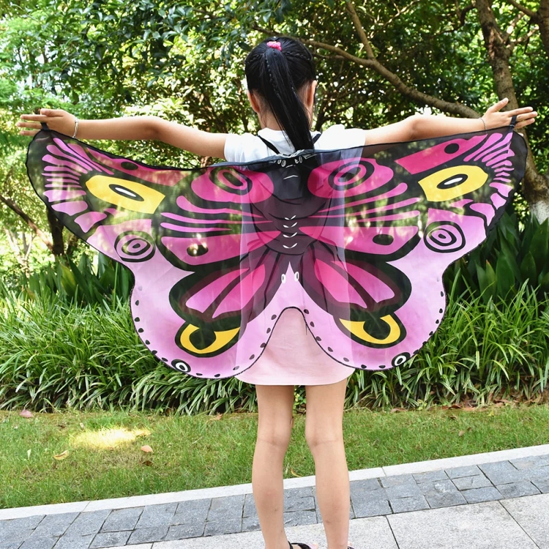 118x48 см сказочный костюм принцессы для косплея бабочка крыло шаль накидка-палантин дети мальчики девочки шарф аксессуары