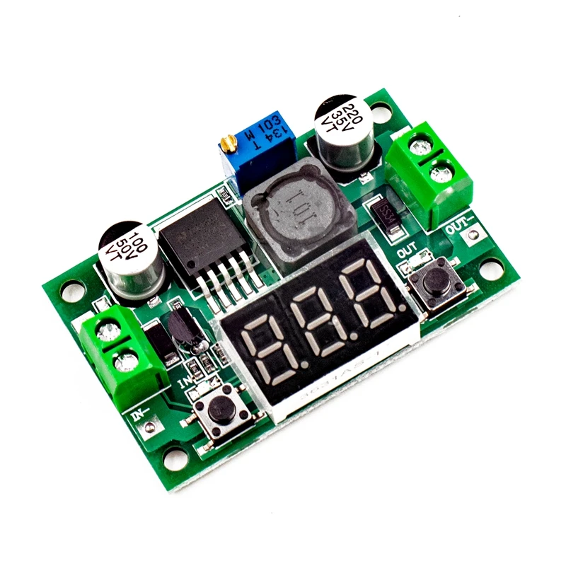 LM2596 Display Green 1 шт. 3A Регулируемый DCDC LM2596 LM2596S вход 4 V-35 V Выход 1,23 V-30 В постоянного тока dc понижающий Питание Регулятор модуль - Цвет: LM2596 Display Green