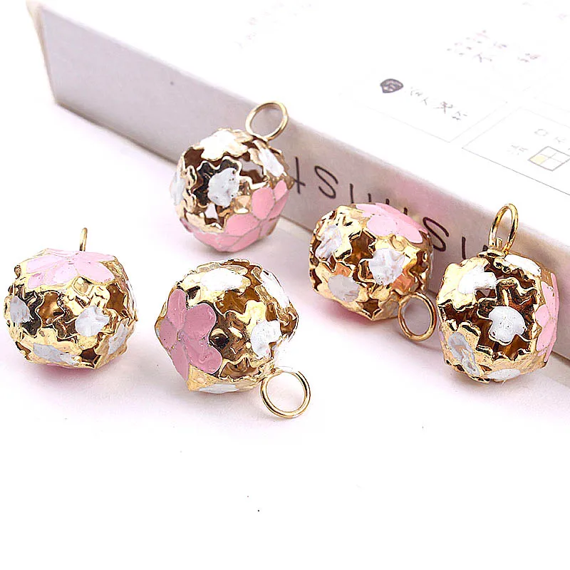 Colorful Bells Christmas Decoration Pendants Pet Bells DIY Crafts Christmas Tree Handmade Accessories 10/20PCS 14mm