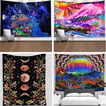 

INS Wall Mandala Tapestry Bedside Room Home Decoration Moon Tapestry Wall Hanging Decor Beach Towel Mat