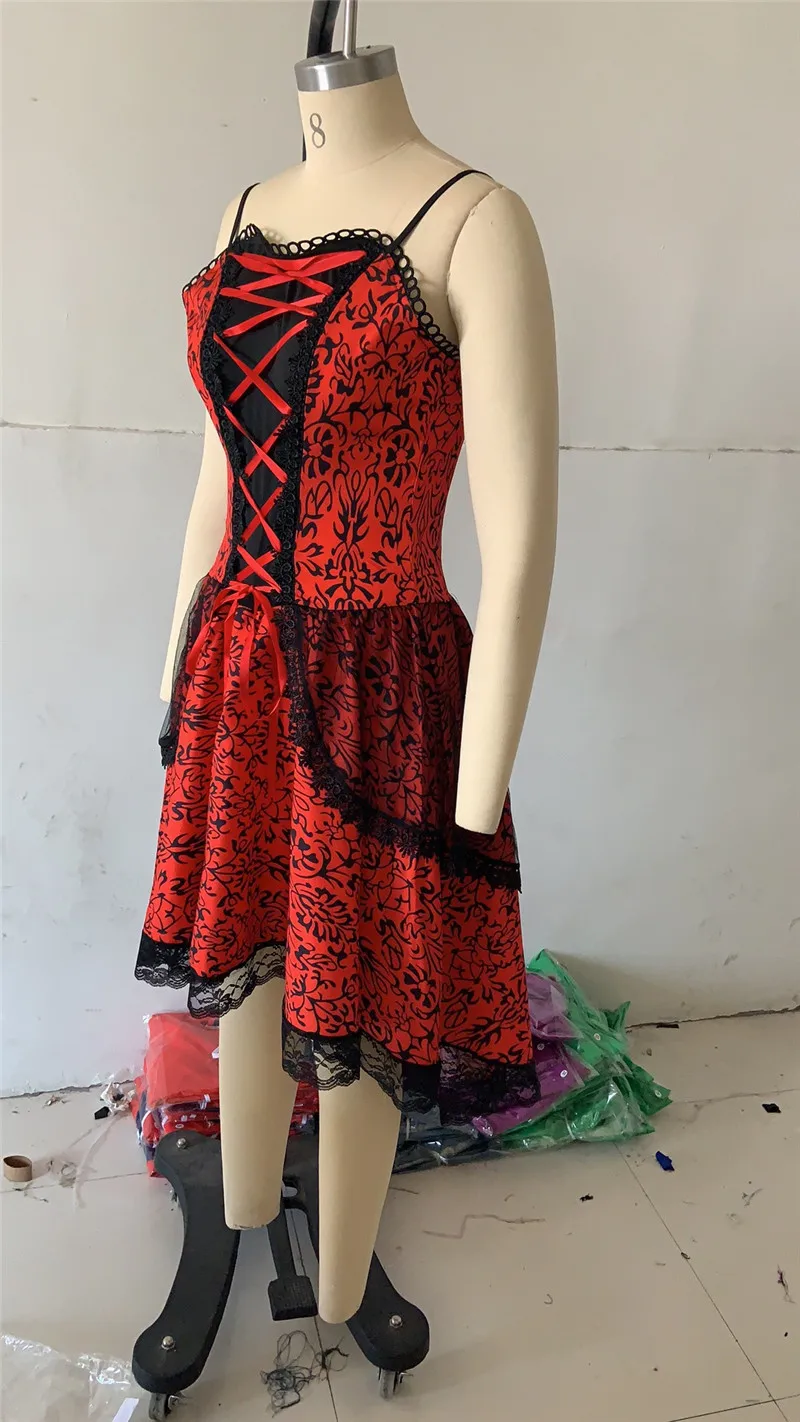 UIDEAZONE готическое винтажное кружевное лоскутное женское платье размера плюс готическое Бандажное женское платье на тонких бретелях 5XL
