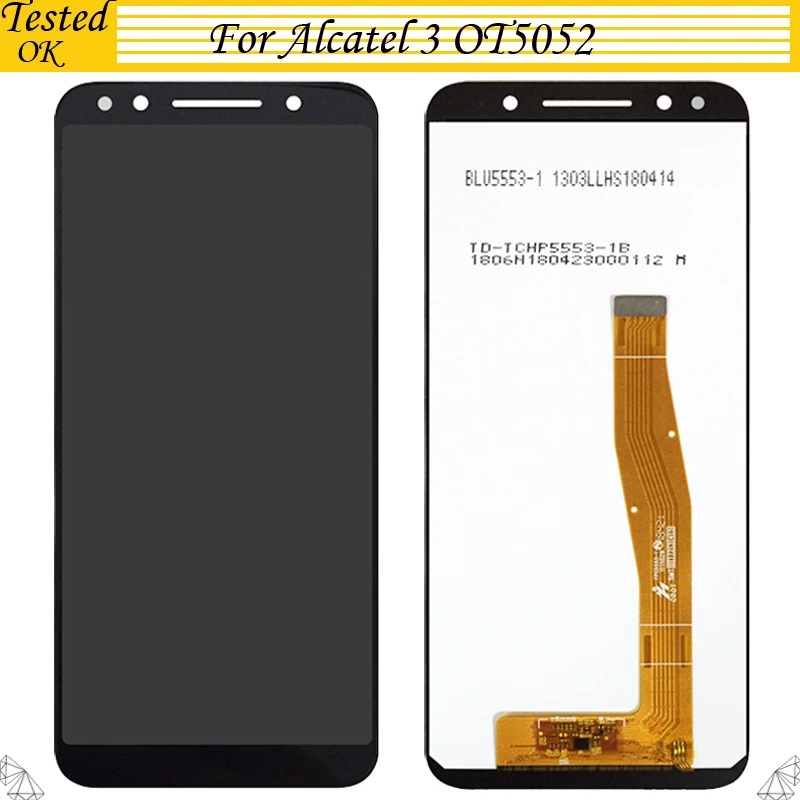 5.5 inch For Alcatel 3 OT5052 5052 5052D LCD Display Digitizer Touch Panel Screen Assembly for alcatel 5052Y Sensor | Мобильные