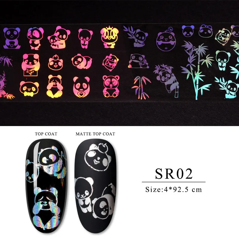 100*4 см стикеры 3D на ногти Nail Art Снежинка лазерные блестящие наклейки для ногтей в рождественском стиле - Цвет: TS08556