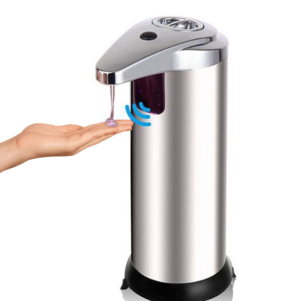 

280ml Automatic Soap Dispenser Stainless Steel Foaming Machine Shower Hands-free Infrared Sensor Hand Washer Holder for Home