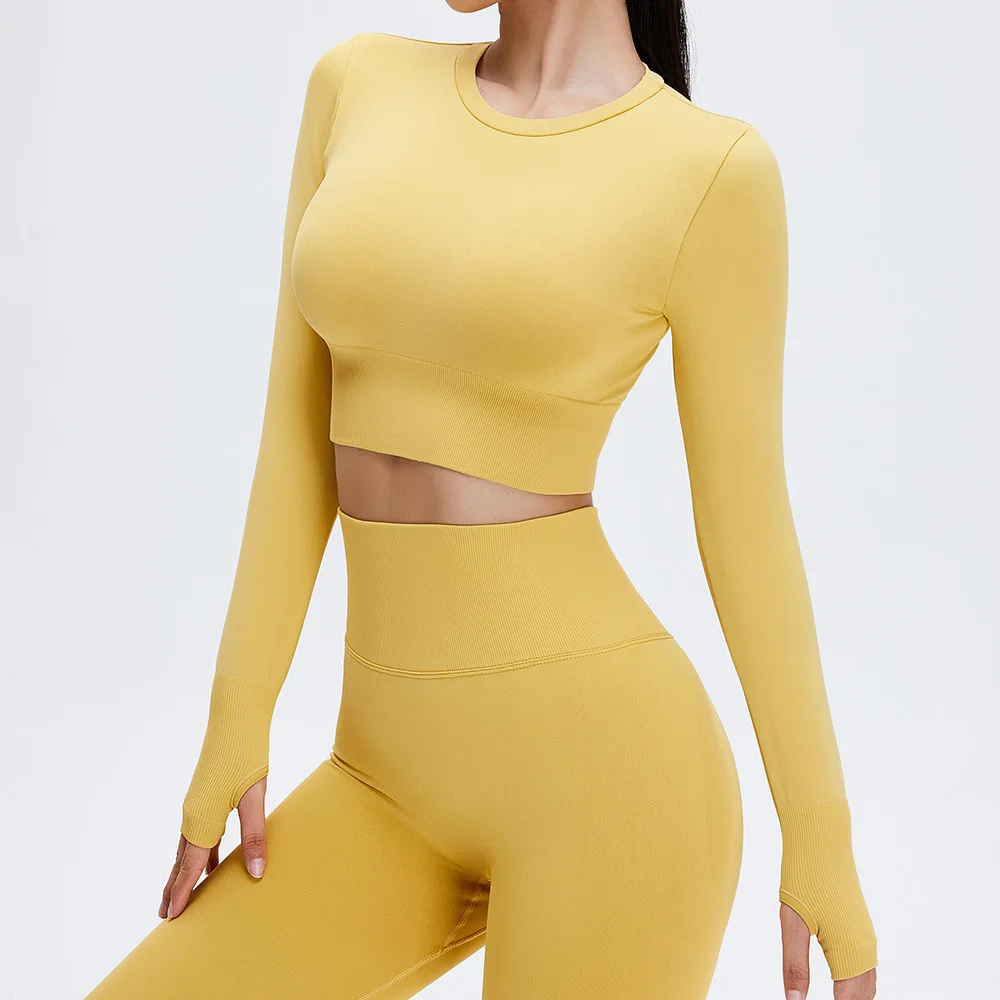 yellow tight top