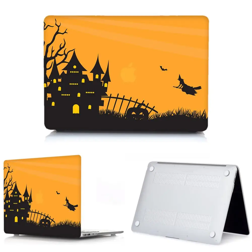 3D чехол для ноутбука на Хэллоуин для MacBook Air 13 Pro retina 11 12 13 13,3 15, для Macbook New Pro 13 15 чехол для клавиатуры с сенсорной панелью - Цвет: Halloween-2