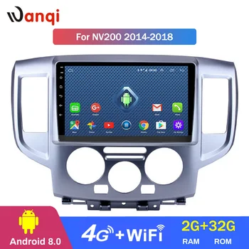 

Wanqi Android 8.0 2+32G wifi and 4G 2+32G 9 inch Car GPS Navigation For Nissan NV200 2014-2018 Support music Radio Bluetooth