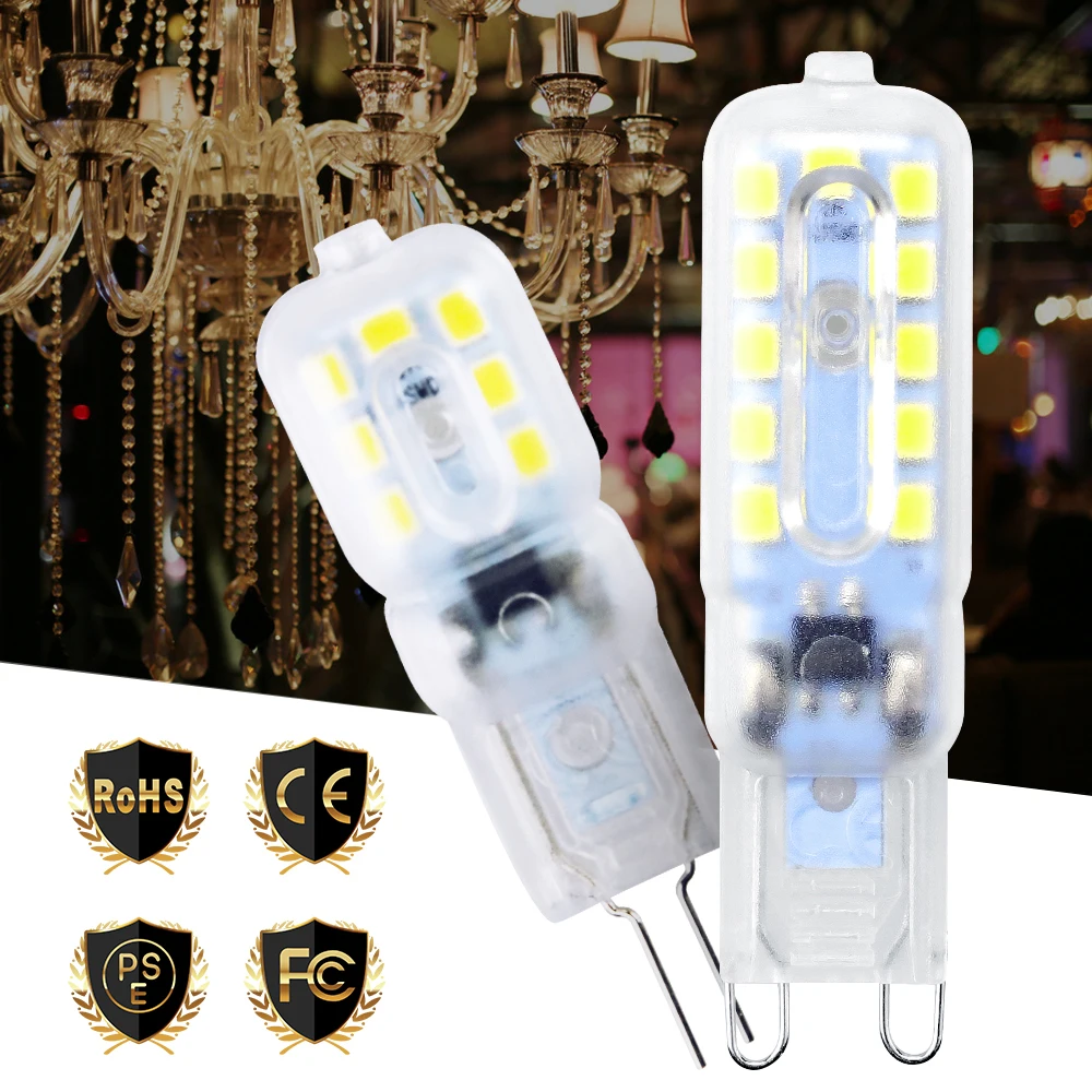 

Mini G9 Bulb LED Corn Light Dimmable SMD 2835 G4 LED Bulb Lights For Chandelier 3W 5W Bombillas LED Bulb 360 Degree Ampoule Luz