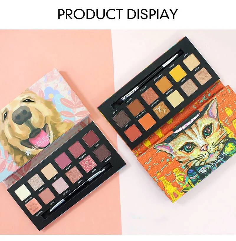 Animal Eyeshadow Pallete Glitter Sequins Matte Eye Make-up Pallet Make Up Shadow Palette Professional Eyeshadows Pigment