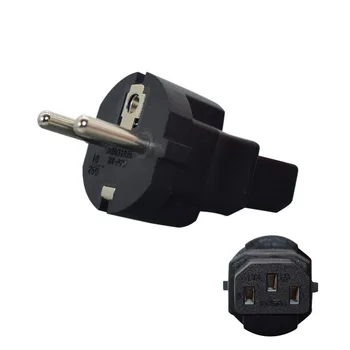 

EU TO C13 European Gemany Plug to IEC320 C13 AC Power Adapter Connector Converter Male To Female Socket Conversion Plug