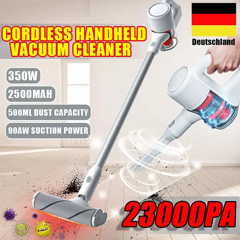 US $265.61 Xiaomi Mijia Handheld Cordless Vacuum Cleaner 1C 20KPA Strong Suction 10WRPM Brushless Motor Deep Mite Dust Removal Cleaner