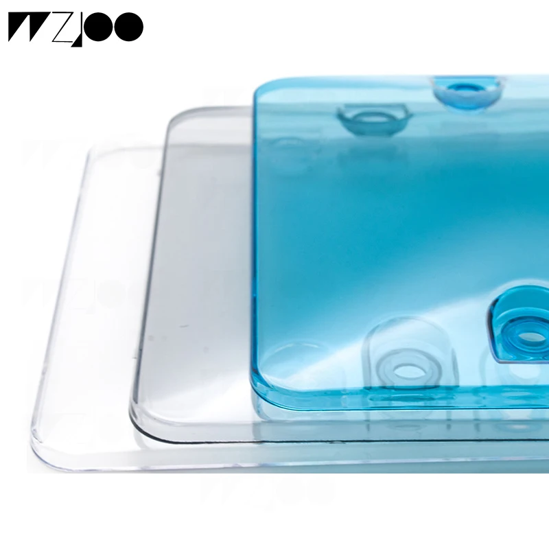 2pcslicense plate holder Waterproof Bubble Frame Cars License Plate License Tag Bumpers License Plate Tap Holder Protector Cover