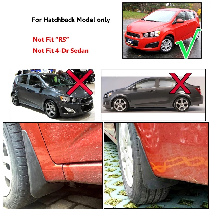 Для Chevrolet Aveo Sonic TM Barina хэтчбек 2012- Брызговики 2013 Автомобильные Брызговики
