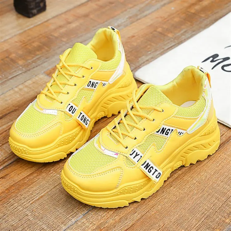 

New Designer Korean White Platform Sneakers Casual Shoes Women 2019 Fashion SpringTenis Feminino Woman Footwear Basket Femme