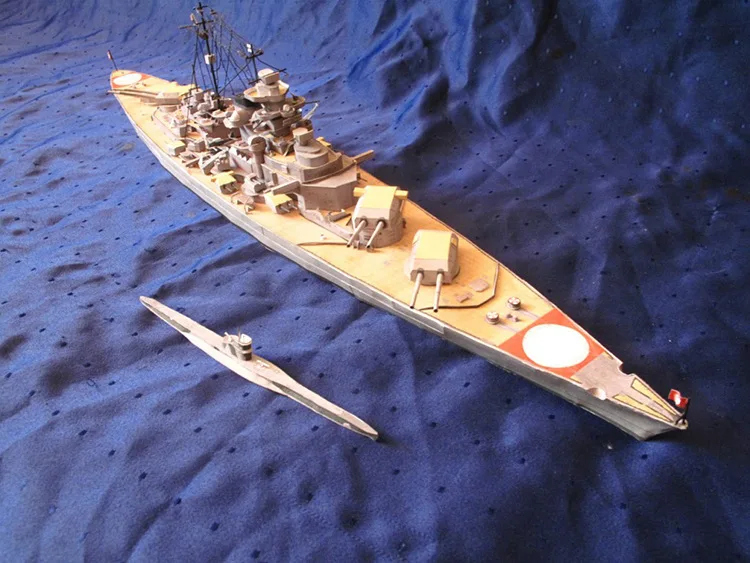 Немецкий линкор Бисмарк 1:400 DIY 3D бумажная карточка Модель Строительный набор образовательных игрушек военная модель Строительная игрушка