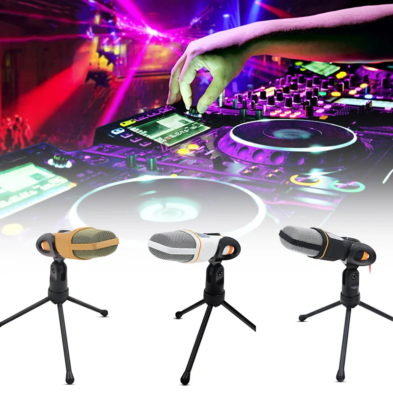 Microphone Mic Audio Condenser Vocal Studio Recorder with Tripod Stand SGA998 | Электроника