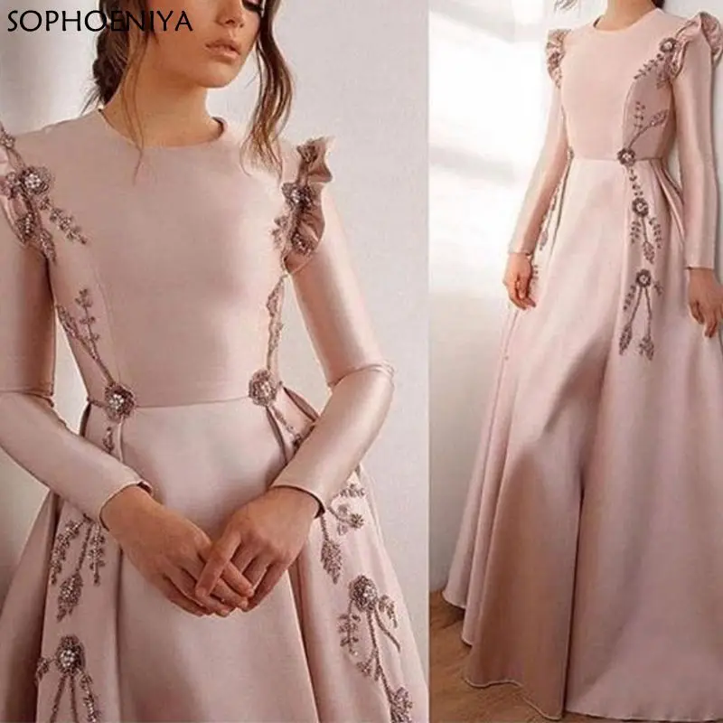 Новое поступление вечернее платье Дубай es длинные 2021 мусульманское vestido De festa
