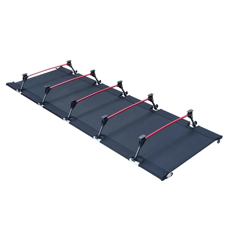 Cama plegable portátil ultraligera para campamento individual cama de  viaje, marco de metal de aleación de aluminio, carga máxima: 220 libras,  camping