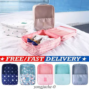 

Portable Waterproof Travel Storage Bag Organizer Shoes Pouch Shoe Tote Case Zip Thick Shoes Storage Bags Travel Storage Bag